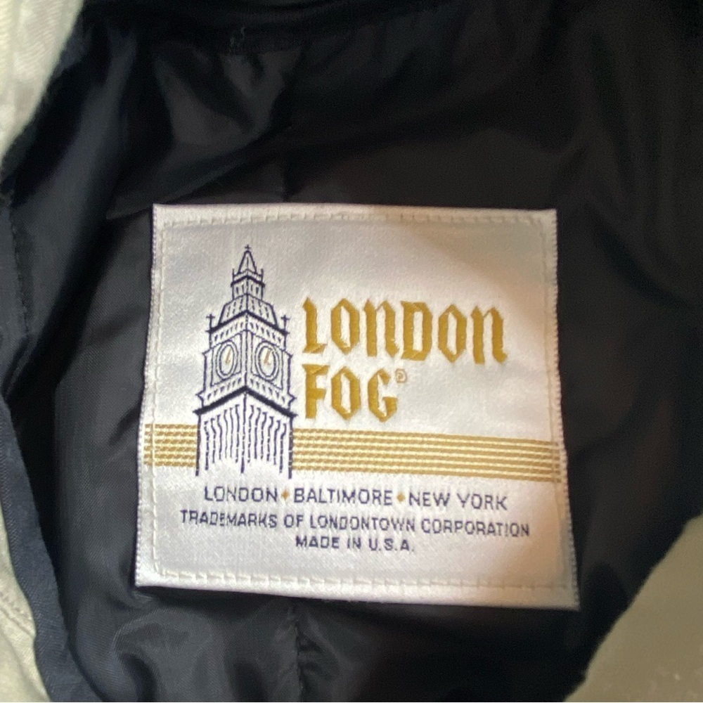 London Fog Vintage Classic Cream Tan Trench Coat - Picture 15 of 16